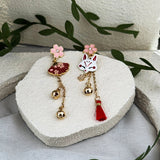 Flower Fox Earrings&Bracelet