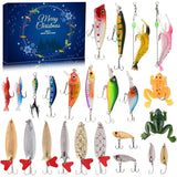 2025 Christmas 2025 Fishing Advent Calendar - 24 Days of Fishing Lures&Gifts