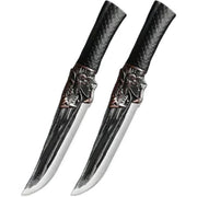 🔪Bone-cutting knife with dragon decoration and scabbard🍽️