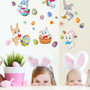 Easter Bunny Egg Wall Stickers 2 Sheets