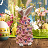 Easter Decorative Pink Bunny Tabletop Tree Style 1
