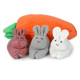 Hide-and-Seek Bunnies in Carrot Pouch Style 2