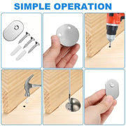 HOT SALE🔥  Hidden Stainless Steel Rubber Dual-use Door Stopper Door Holders