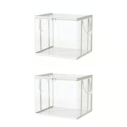 Large Clear Thick Plastic Storage Box with Hinged Lid