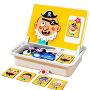 Magnetic Puzzles Face Dress Up Travel Game Double Side Preschool Educational Learning Toy for Kids