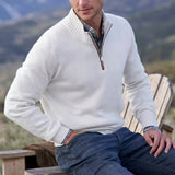 Men's Classic Zipper Basic Knit Sweater