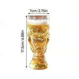 Soccer Trophy Style Beer Glass Style 2