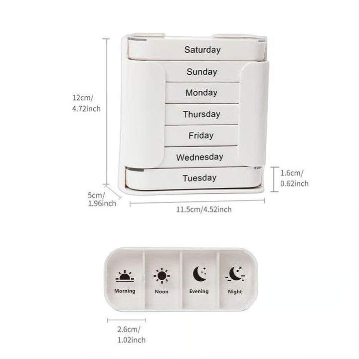 💊 Stay on Track - ✨7-Day Medication Organizer - For Effortless Health Management! 📅