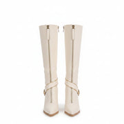 ❄️Winter-Specials❄️Pointed Toe Chunky Heel Knee High Boots