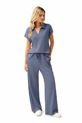 Womens 2 Piece Summer Outfit-Breathable&Wrinkle Resistant Sweatsuits Sets
